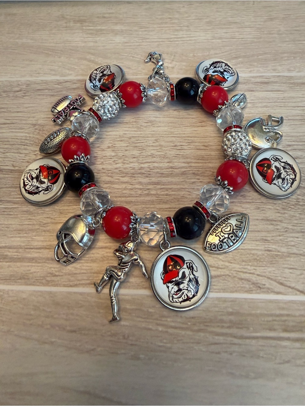 New Georgia Bulldogs charm bracelet